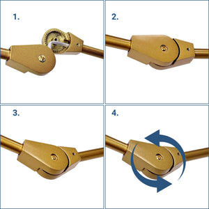 Lámpara de techo articulada "ORIÓN 3" - 3 x E27 (36)