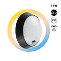 Buiten LED plafondlamp rond met PIR-sensor - 15W - CCT - IP65 3