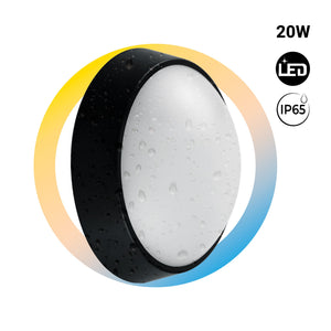 Plafón LED exterior redondo - 20W - CCT - 1800lm - IP65 (1)