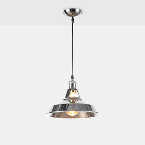 Lámpara industrial retro colgante "MANACOR" con cúpula de metal (13)