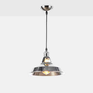 Lámpara industrial retro colgante "MANACOR" con cúpula de metal (13)