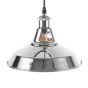 Lámpara industrial retro colgante "MANACOR" con cúpula de metal - Barcelona Led-Decoración