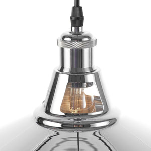 Lámpara industrial retro colgante "MANACOR" con cúpula de metal - Barcelona Led-Decoración