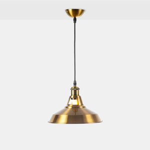 Lámpara industrial retro colgante "MANACOR" con cúpula de metal - Barcelona Led-Decoración