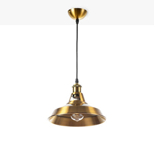 Lámpara industrial retro colgante "MANACOR" con cúpula de metal - Barcelona Led-Decoración