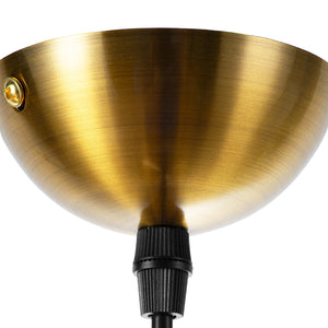 Lámpara industrial retro colgante "MANACOR" con cúpula de metal (32)