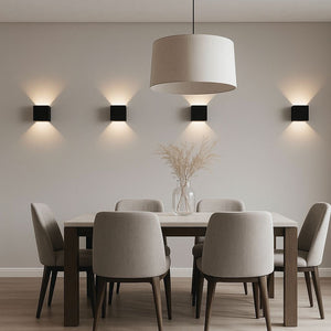 Pack de 4 Apliques de pared "KURTIN" 6W luz up and down regulable - Barcelona Led-Decoración