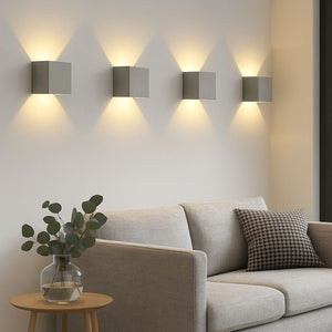 Pack de 4 Apliques de pared "KURTIN" 6W luz up and down regulable - Barcelona Led-Decoración