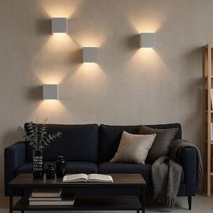 Pack de 4 Apliques de pared "KURTIN" 6W luz up and down regulable - Barcelona Led-Decoración