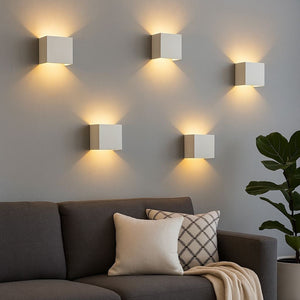 Pack de 4 Apliques de pared "KURTIN" 6W luz up and down regulable - Barcelona Led-Decoración