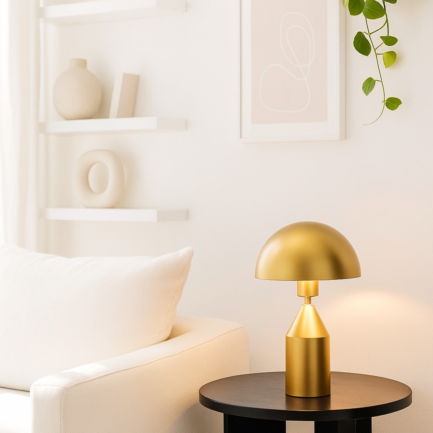 Lámpara de mesa de metal "Cutt" - E27 (1) & Lámpara de mesa de metal "Cutt" - E27