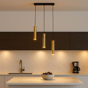 Lámpara colgante triple minimalista "Bila 3" - GU10 - Barcelona Led-Decoración