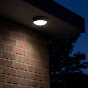 Plafón LED exterior redondo con sensor PIR - 15W - CCT - IP65 (12)