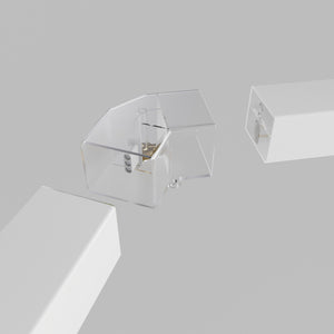 Conector en V para hexágono - 120° - 4 cm