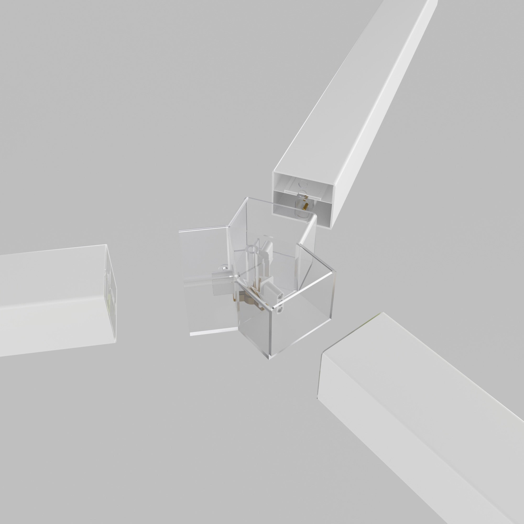 Conector en Y para hexágono - 4 cm