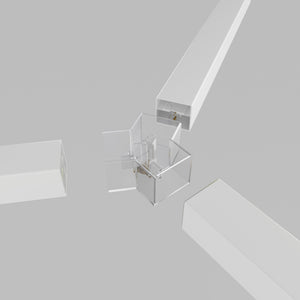 Conector en Y para hexágono - 4 cm