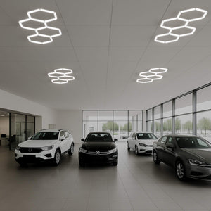 Luminaria lineal para hexágono - 6500K - 40 x 4cm (8)