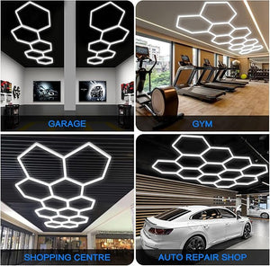 Luminaria lineal para hexágono - 6500K - 40 x 4cm (9)