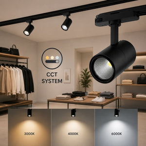 Foco LED para carril trifásico CCT 42W - CRI 95 - Driver Philips Xitanium integrado - Barcelona Led-