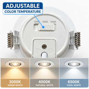 Downlight LED empotrable fijo - 7W - CCT - 560lm - Corte Ø75mm - IP54 (1)