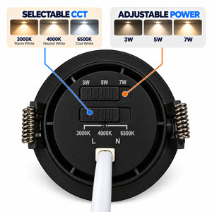 Downlight LED empotrable orientable - 3W-5W-7W - CCT - 560lm - Corte Ø75mm - IP20 (15)
