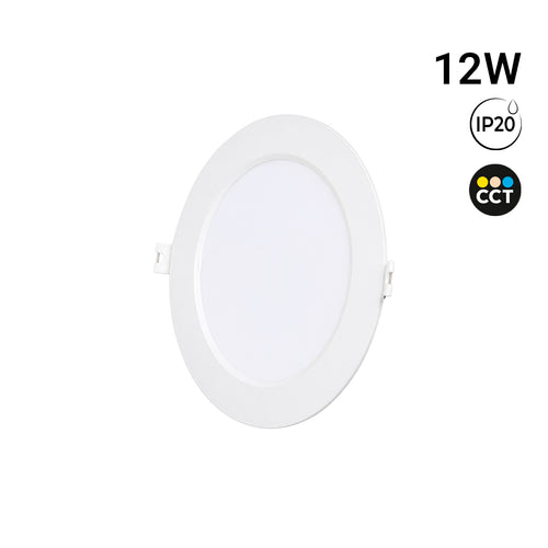Downlight LED circular empotrable - 3CCT - 12W - 110 lm/W - Corte Ø127mm