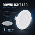 Εντοιχιζόμενο κυκλικό φωτιστικό LED - 3CCT - 6W - 110 lm/W - Κομμένο Ø93mm 5