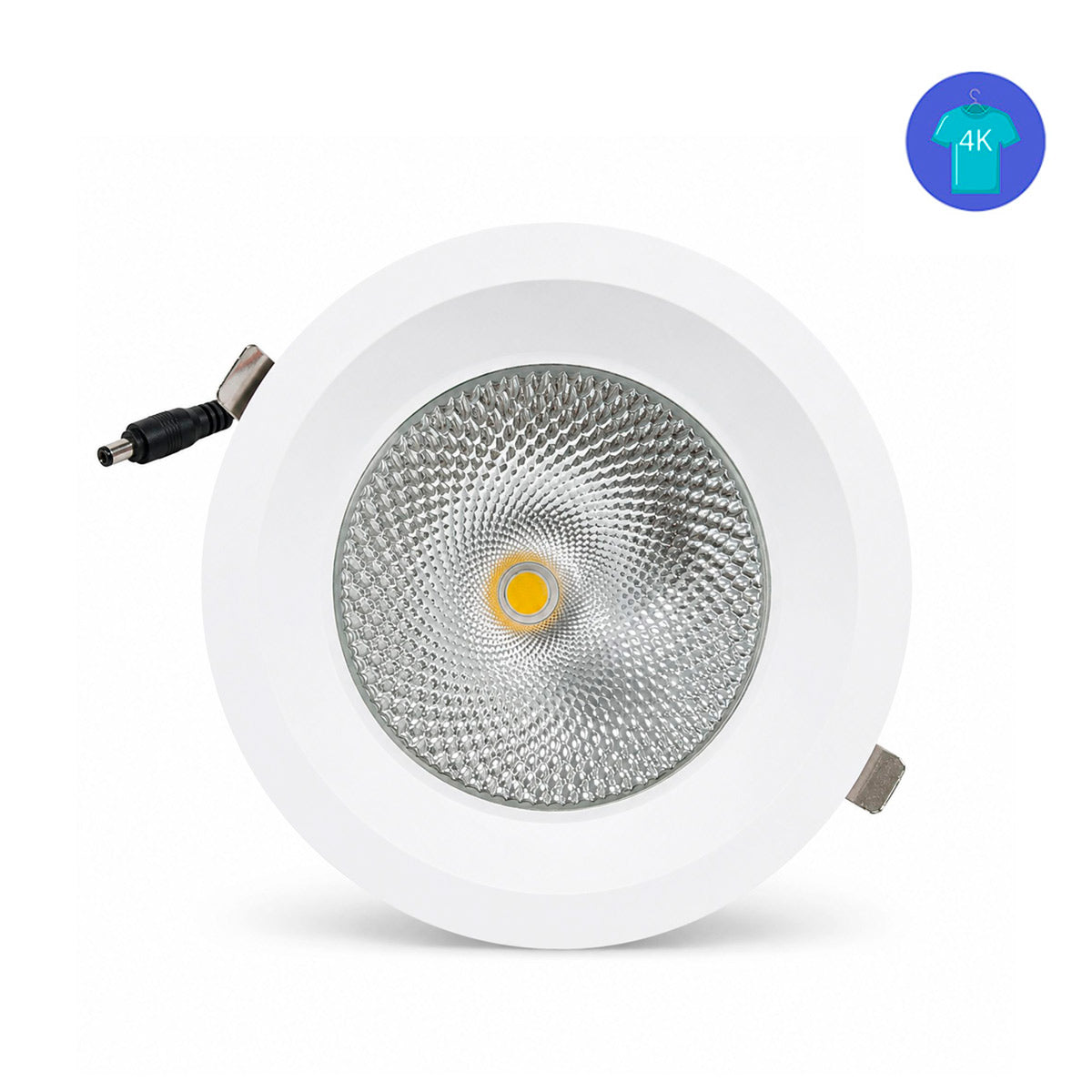 Downlight LED empotrable - Chip especial para moda y retail - 30W - Corte Ø200 mm - IP54 - UGR19
