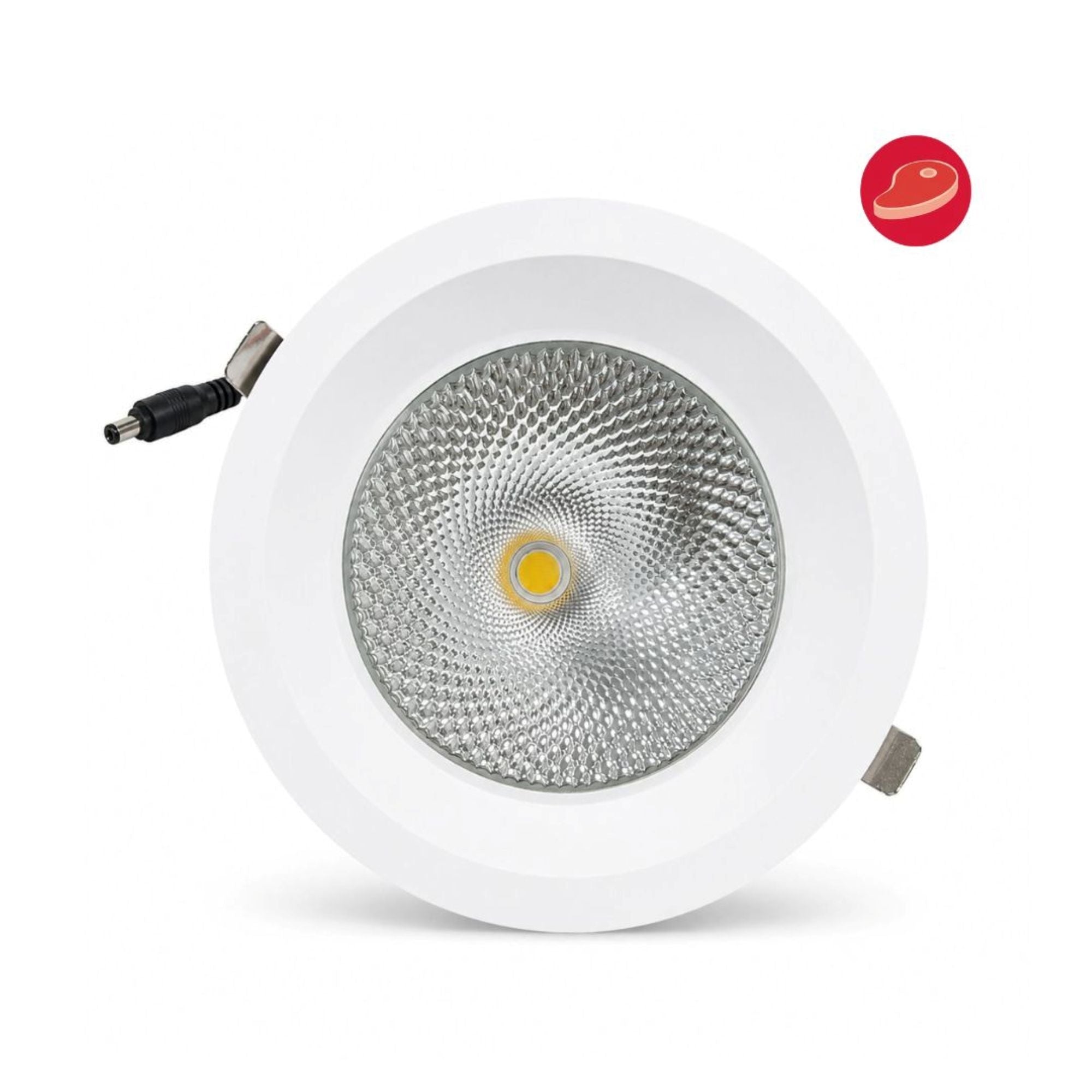 Downlight LED empotrable- Chip especial para carnicerías - 30W - Corte Ø200 mm - IP54 - UGR19