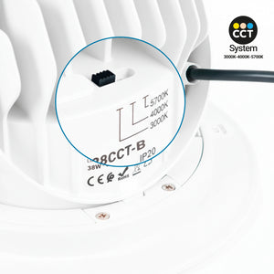 Downlight LED circular orientable CCT 38W - 120° Driver LIFUD (21)