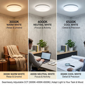 Plafón LED de techo - CCT - 23W - CRI80 - IP20 - Barcelona Led-Iluminación