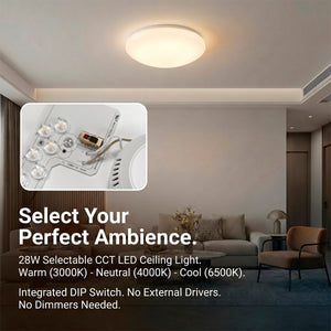 Plafón LED de techo - CCT - 28W - CRI80 - IP20 (4)