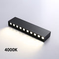 Czarny liniowy reflektor LED o powierzchni 20 W - UGR18 - CRI90 - OSRAM Chip 2