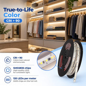 Tira LED 220V - 300W (2400xSMD2835) - 12mm - Apta exterior: IP67 - Rollo 20 metros (9)