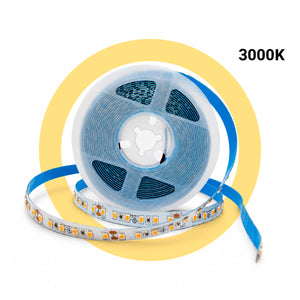 Tira LED 24V DC - 18W/m - Monocolor - 10mm - IP20 - Rollo 5 metros - 120ch/m (24)