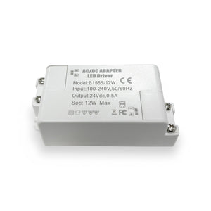 Fuente de alimentación 24V DC 12W 0.5A 100-240V - Barcelona Led-Material eléctrico