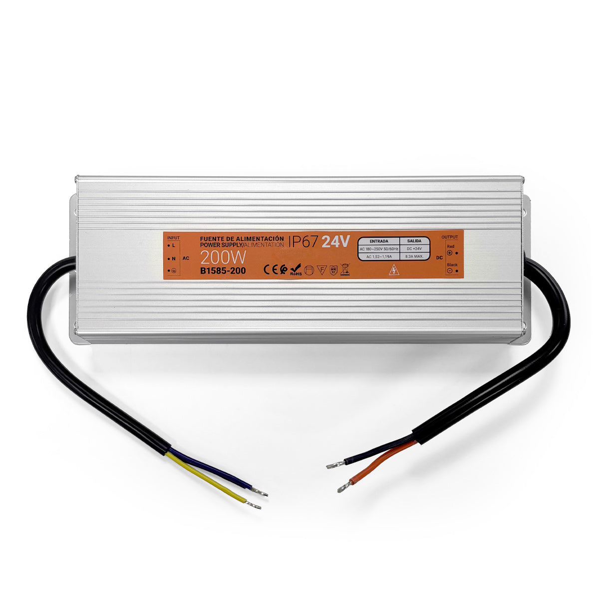 Fuente de alimentación estanca compacta 24V 200W IP67 (1)