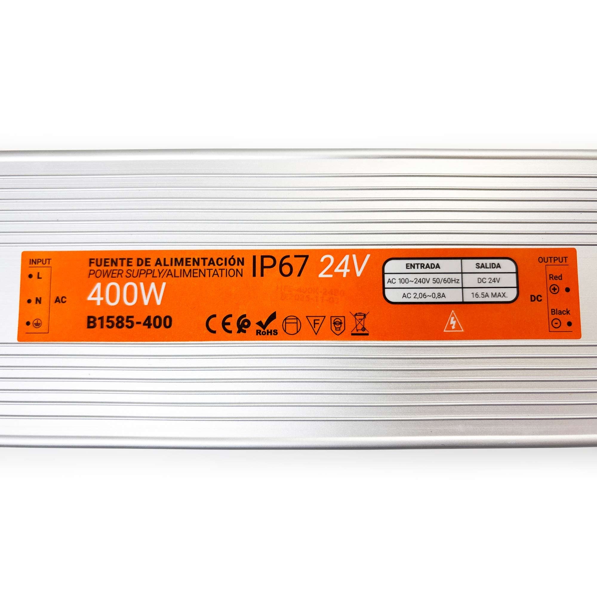 Fuente de alimentación estanca compacta - 400W 24V - 16.5A - IP67 (1)