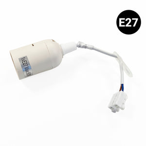 Casquillo E27 con conector rápido - Ideal para obras