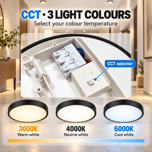 Plafón LED de techo estanco - CCT - 18W - Ø25cm - 1920lm - IP65 (8)