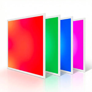 Plafón de techo LED Backlight - 60x60cm - 36W - CCT + RGB IC - Con mando a distancia (5)