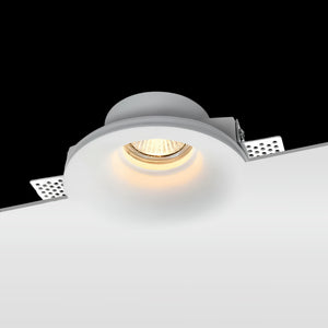 Aro downlight redondo de escayola "MUR" - GU10 - ø100mm (1)
