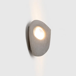 Aplique de pared cemento "BASALT" - Diseño orgánico - 1xG9 (6)