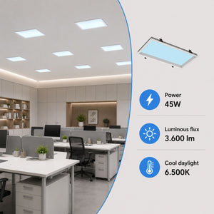 Panel Blue Skylight efecto cielo "SKYWIN SR" - Slim - Daylight - 45W - 60x30cm (5)