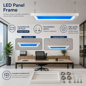 Marco para paneles LED Skylight "SKYWIN SR" - 60x30 - Superficie o suspensión - Barcelona Led-Accesorios