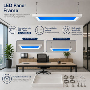 Marco para paneles LED Skylight "SKYWIN SR" - 60x30 - Superficie o suspensión (7)