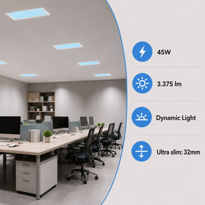 Panel Blue Skylight efecto cielo "SKYWIN SR SMART" - Slim - CCT - 45W - 60x30cm (10)