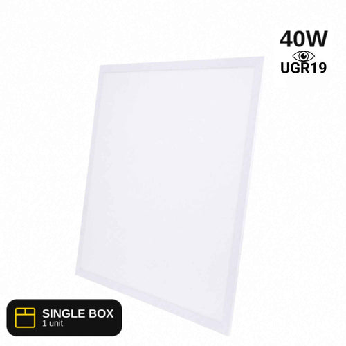 Pannello LED Backlit 60x60cm - 40W - 100lm/W - Driver anti-sfarfallio - UGR19 - IP40 - KIT DI MONTAGGIO