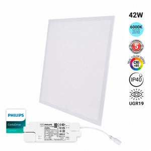 Panel LED empotrable Backlight 60x60cm - 42W - 5040lm - Driver Philips - UGR19 - IP40 (13)