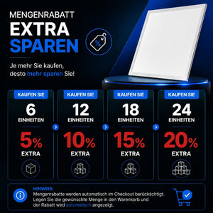 Panel LED empotrable Backlight 62x62cm - 4800lm - Driver Osram- 40W - UGR18 - IP20 (4)